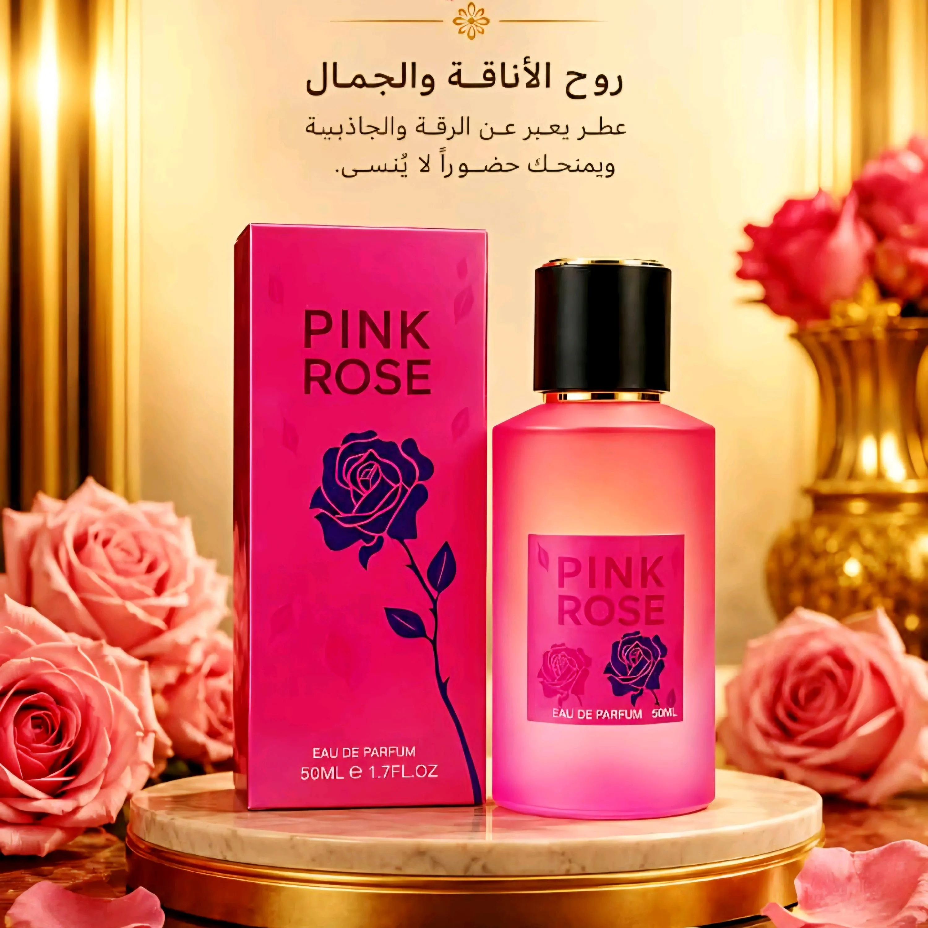 عطر روز بينك بخاخ 